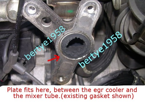 EGR Valve Blank Plate Volvo V70 70XC XC90 D5 2.4D Series 1 engine Euro3 Only - Picture 3 of 3
