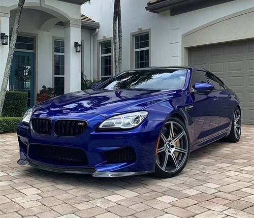 FOR 2012-2019 BMW M6 F12 F13 Real carbon fiber car front bumper lip spoiler - Picture 4 of 5
