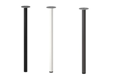 IKEA ADILS Bein, weiß/dunkelgrau/schwarz