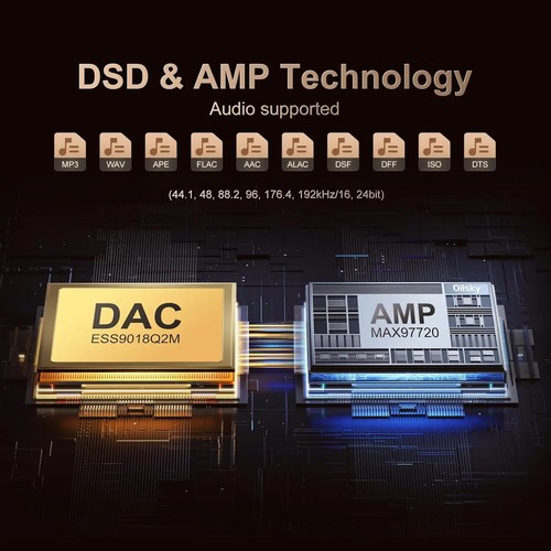 Reproductor de MP3 Hi-Fi con Bluetooth y WiFi DSD sin pérdidas audio digital de alta resolución - Imagen 5 de 17
