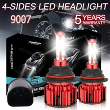 2x 9007hb5 Led Headlight Bulbs Kit 6500k White High Low Beam Light Super Bright