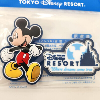 new! Tokyo Disney Resort Magnet logo Mickey Sea Land Japan Limited
