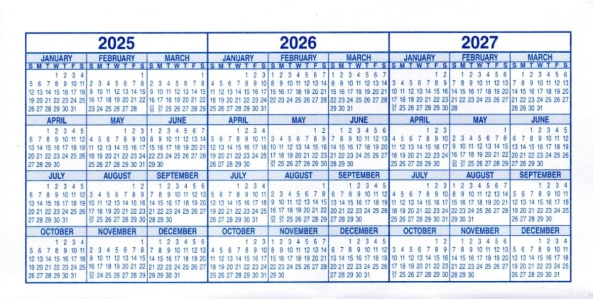 как выглядит 12-Pack Checkbook Transaction Registers with 2024-2026 Calendars фото