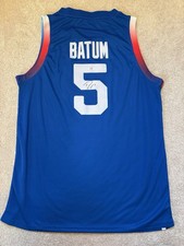 Nicolas Batum Signed France Jersey PSA COA Autograph L Clippers