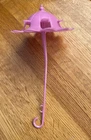 1985 Barbie Dream Glow Pink Parasol Umbrella Accessory Stars Vintage