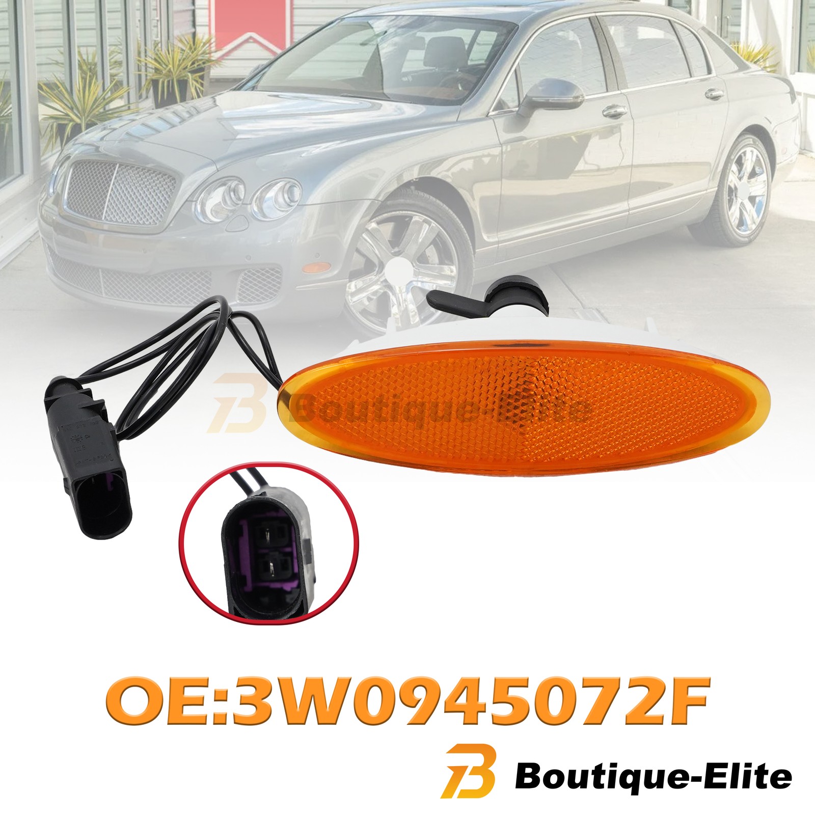 Bentley Continental GT 2004-2011 FRONT+RIGHT Side marker light