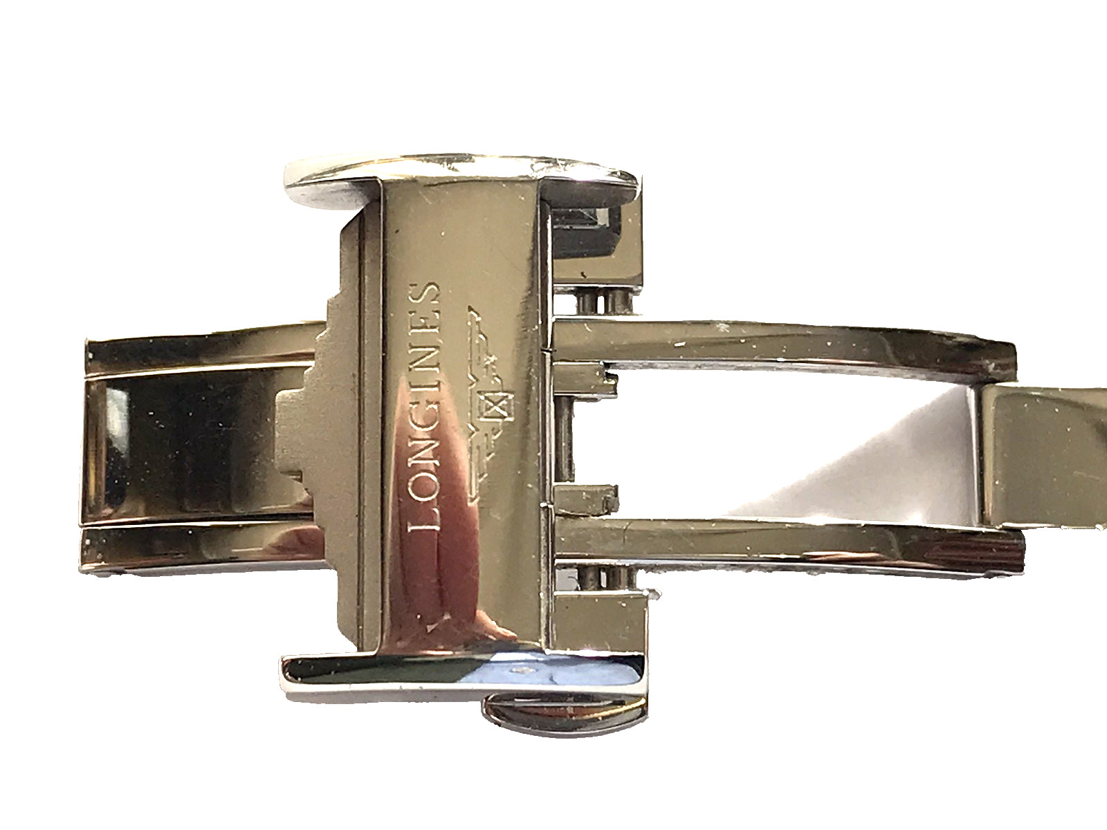 LONGINES stainless steel buckle on ZRC strap 20mm watch band chrono strap