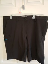 Amazon Driver Black Cargo Work Shorts Luly Yang Women's Sz XL 16-18 