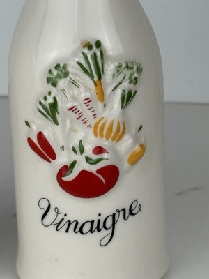 VTG Revol France La Porcelaine Olive Oil Vinegar Set Cruet