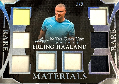 2025 Leaf In The Game Used 1/2 ERLING HAALAND  Jersey Patch