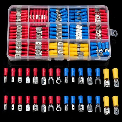 280PCS Assorted Crimp Stecker Isolierter Elektrischer Drahtanschluss Kit Set