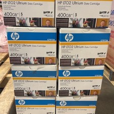 Lot of 5 Pack HP C7972A LTO2 Ultrium Data Cartridge 400GB - New/Sealed 
