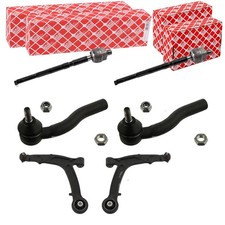 2x FEBI QUERLENKER + SPURSTANGEN KOMPLETT VORNE passend für FIAT PANDA 169