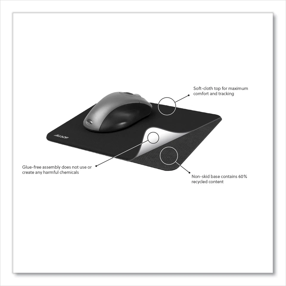 Allsop® Naturesmart Mouse Pad, Raindrops Design, 8 1/2 x 8 x 1/10 - Image 2 of 4
