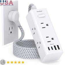 10-IN-1 Power Strip W/ USB C Fast Charging Surge Protection Outlet Mountable