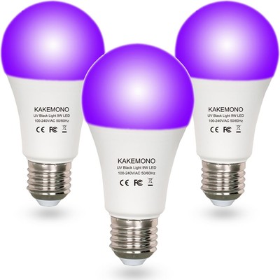 Black Light Bulb 9W LED A19 Blacklight(75Watt Equivalent),E26 Medium Base 120...