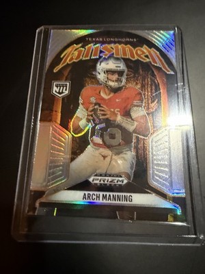 2025 Panini Prizm Black Arch Manning Talisman Silver #22 Texas Longhorns RARE
