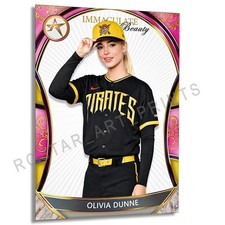 OLIVIA DUNNE Pirates Baseball Immaculate Beauty GOF Rostar CUSTOM SP Card LDU32