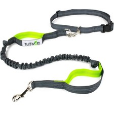 Hands-Free Dog Leash with Waist Belt Dual Handle Reflective Bungee for Running