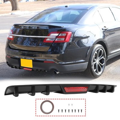 For Ford Taurus Car Rear Bumper Diffuser Spoiler Splitter Lip w/Reflective Strip