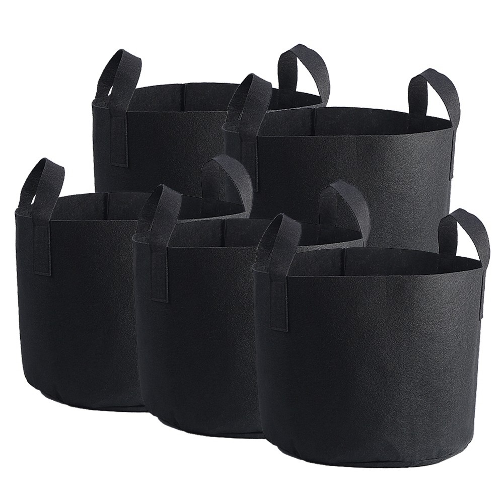 Black Plants Growing Bag Vegetable Flower Aeration Planting Pot Container