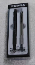 Zebra Steel G-750 M-701 Gift Set NEW SEALED Gel Pen Mechanical Pencil 0.7mm