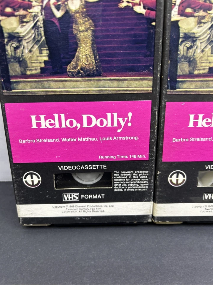 HELLO, DOLLY! 1979 VHS MAGNETIC VIDEO CORPORATION PART 1 & 2 STREISAND - Image 4 of 4