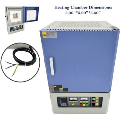 110V 2.5KW Box-type Intelligent Lab Resistance Furnace Muffle Furnace 15*15*15CM