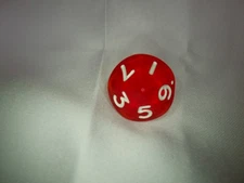Single Translucent Red 10mm Small 10 Sided Die - 1D10 RPG Game Tabletop RPG