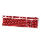 SA Profile 108 Keys Set Keycaps for Mechanical Keyboard Red White Letters
