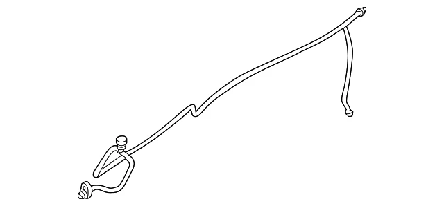 Línea de presión de tubería de aire acondicionado Armada genuina Nissan 2004-2015 nueva OEM Foto 2 de 4