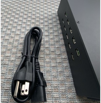 KERPU 200 Watt Quick Charge 10 Port USB Charging Hub Center, For Assorted Device
