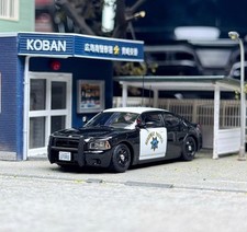Rollin 1:64 2008 Black CHP Police Charger Muscle Model Diecast Metal Car