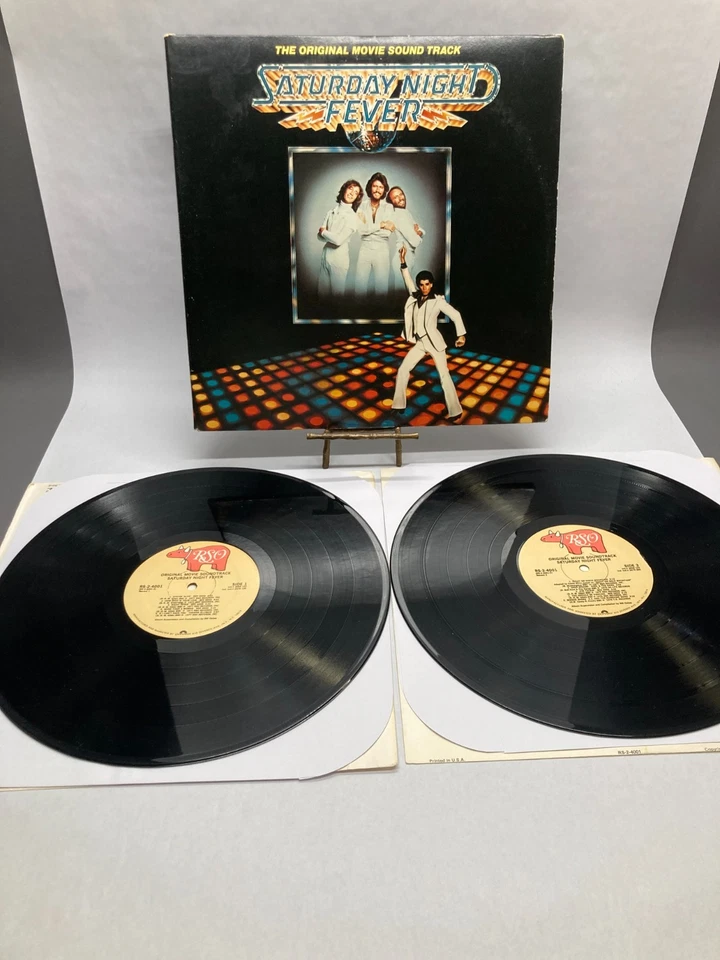 Saturday Night Fever Original Soundtrack Vinyl 2LP 1977 RSO Record RS-2-4001 - Image 3 of 4