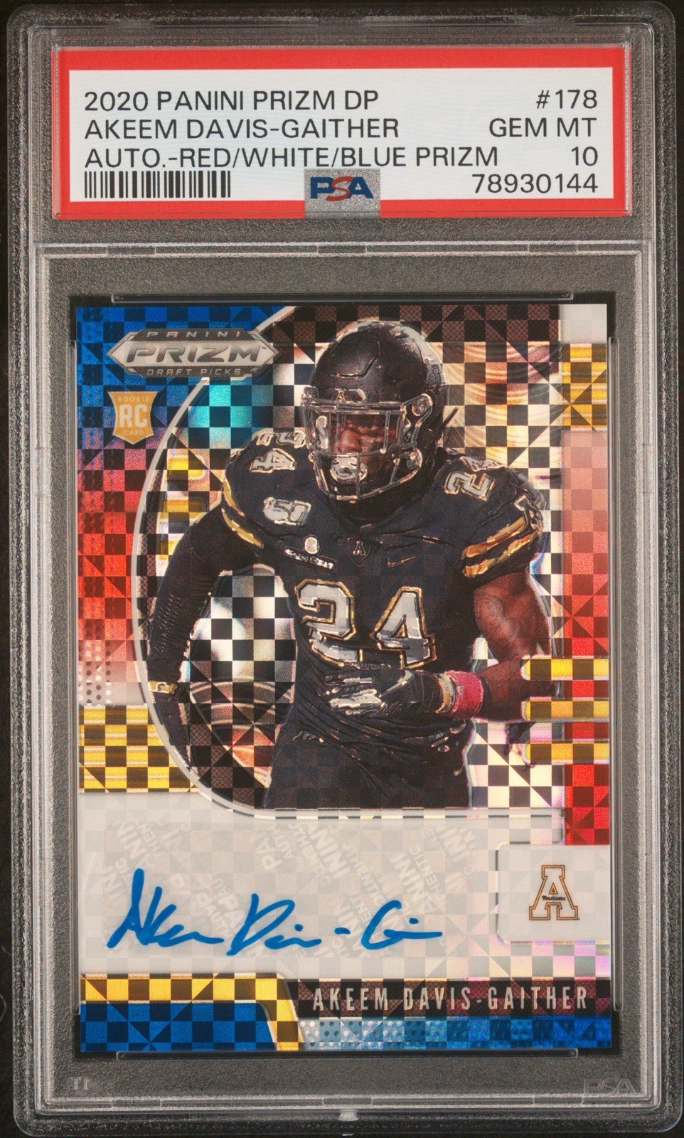 Akeem Davis-Gaither Panini Prizm Draft Picks #178 Autograph
