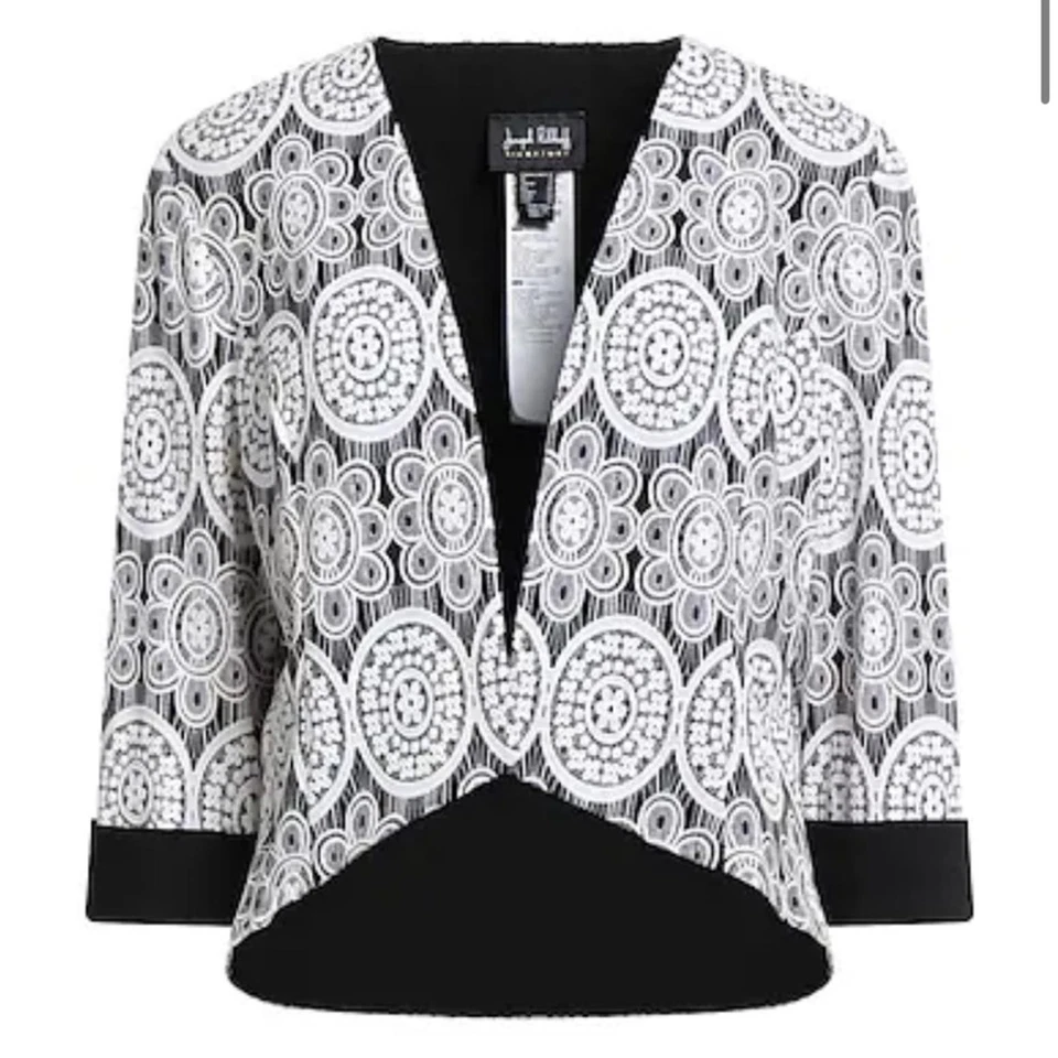 Joseph Ribkoff подпись куртка Blazer - черный/белый размер 6 - Изображение 3 из 4