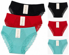 NEW Women s Lace Hipster Panties Size M Black, Red Aqua