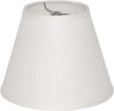 Barrel White Small Lamp Shade for Table Floor Lamps Replacement 6x10x7.5 Inch...