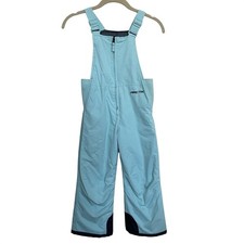 Arctix kids' insulated snow bib overalls 5t 5k Aqua Teal Light Blue Waterproof