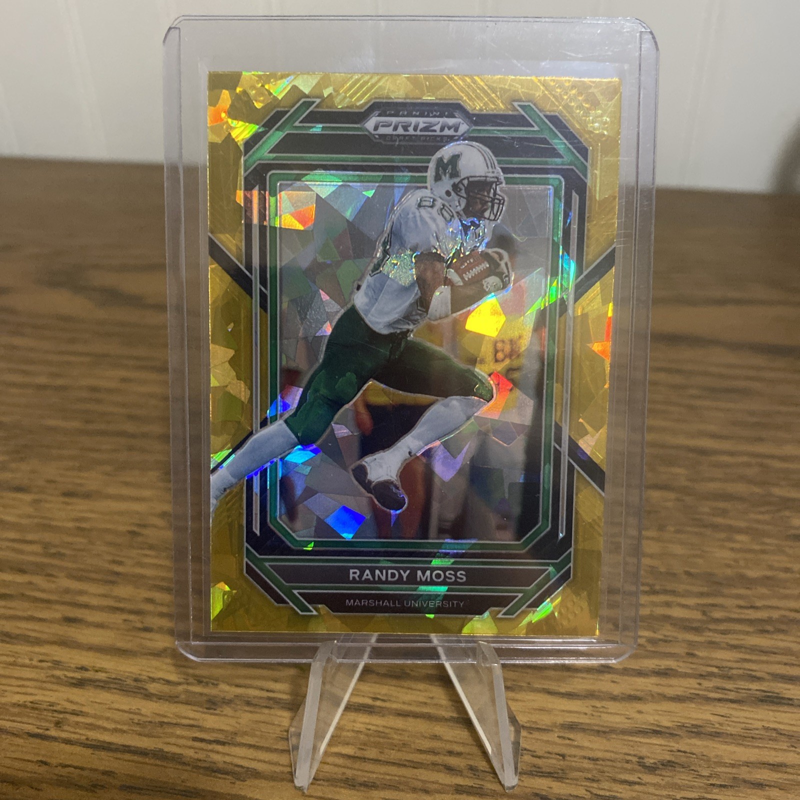 2023 Panini Prizm Draft Picks Gold Ice Prizm Randy Moss #83 HOF~THUNDERING HERD