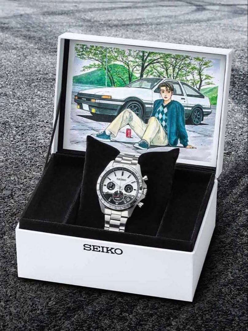 Initial D x SEIKO collaboration watch limited quartz movement