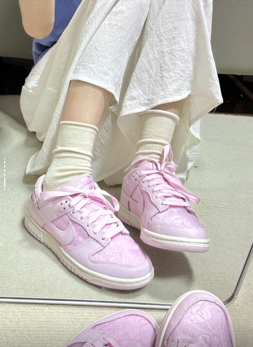 Nike Dunk Low Floral Regal Pink Sneakers Multi Women Sizes HJ5870