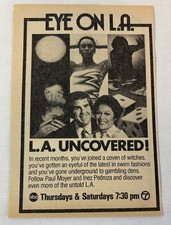 1981 KABC tv news ad~ PAUL MOYER, INEZ PEDROZA ~ L.A. Uncovered