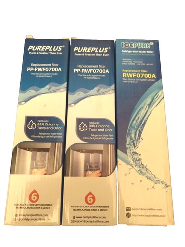 3 NEW Refrigerator Filters! RWF0700A for Samsung/Kenmore 2 Pureplus & 1 Icepure - Picture 1 of 10