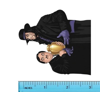 WWE Undertaker and Paul Bearer Wrestling Water Resistant Sticker