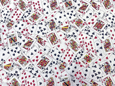 44 Inch Casino Poker Classical Colors with Playing Card Suits Gamble Gaming Luck