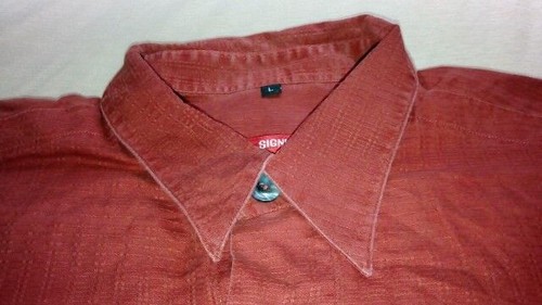 TA7523 SIGNUM Chemise L Rouge Géométrique Motif Bien - Photo 1/1