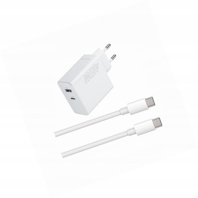 45w Schnellladegerät Pd Qc 2x Usb-a/usb-c m. 2m Kabel