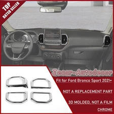 Chrome Car Air Conditioning Vent Cover Trim for Bronco Sport 2021+ Accessories