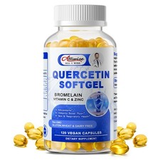 Quercetin 1000MG with Bromelain  Zinc - Natural Immune Support Supplement